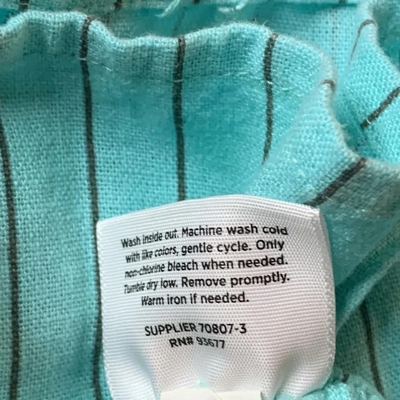 Okie Dokie Toddler Girls Linen Tank Top 2T Aqua - Picture 5 of 6